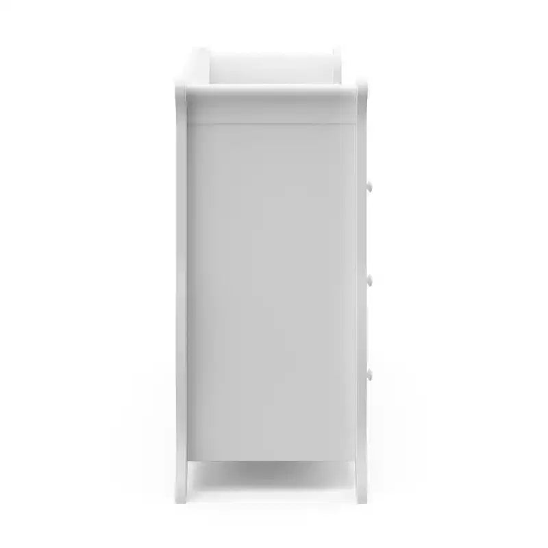 Commode double à 6 tiroirs pour chambre de bébé ou d'enfant, blanche