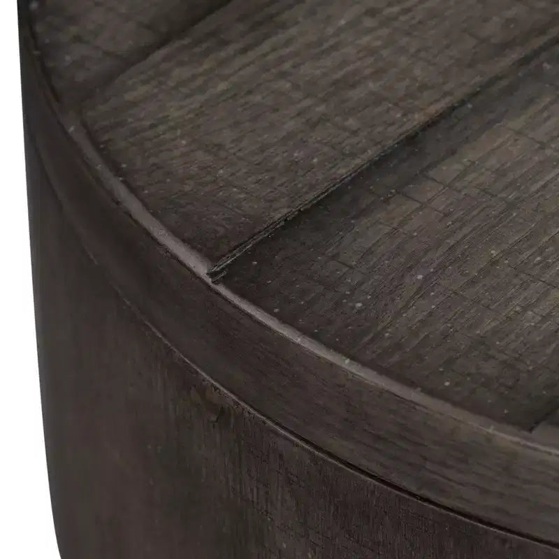 Table d'appoint ronde « Modern Farmhouse » en cèdre rouge de l'Est