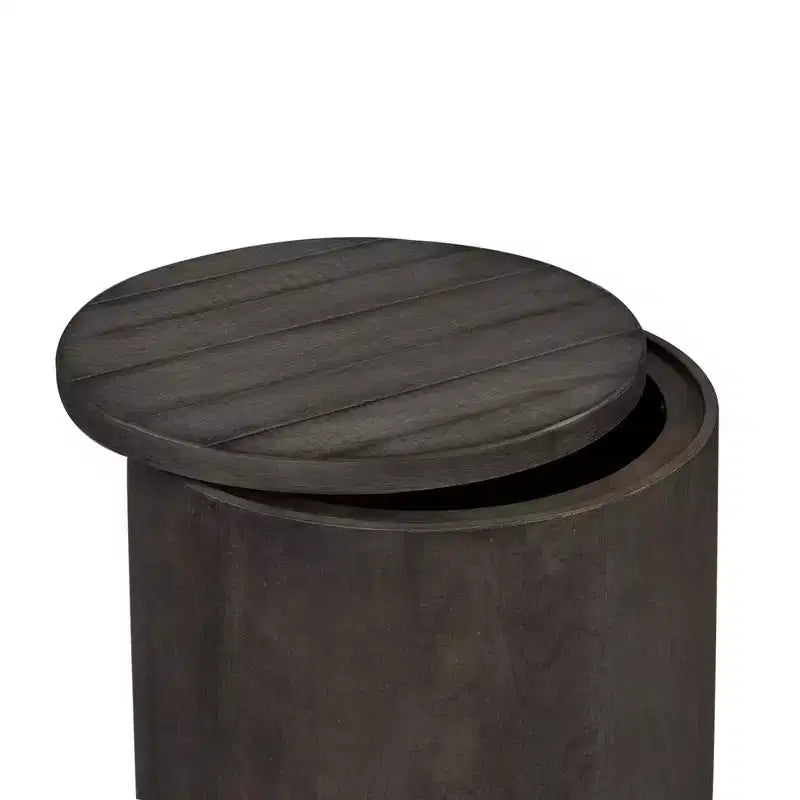 Table d'appoint ronde « Modern Farmhouse » en cèdre rouge de l'Est