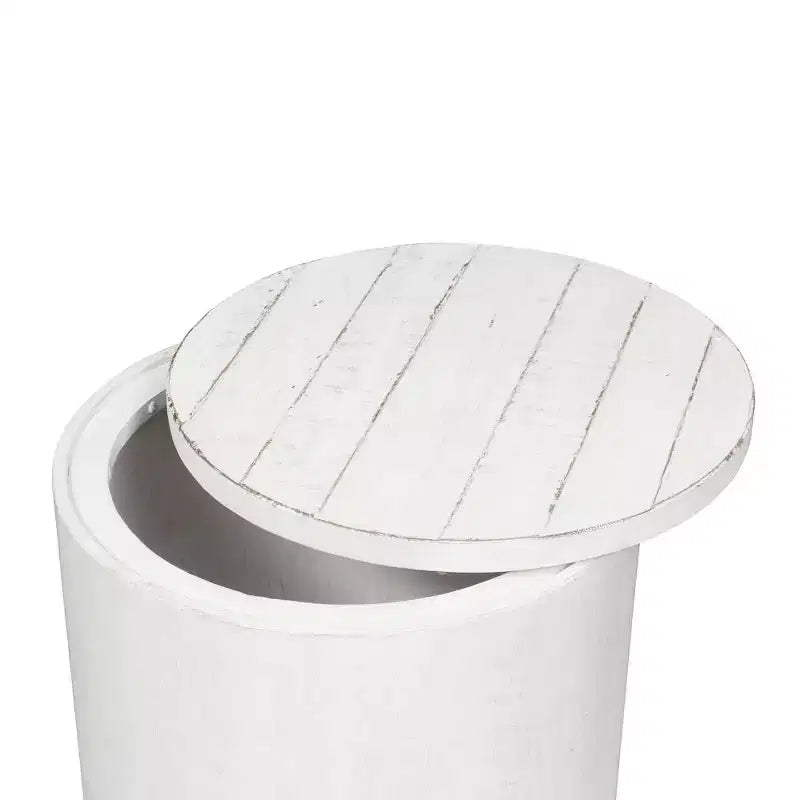 Table d'appoint ronde « Modern Farmhouse » en cèdre rouge de l'Est